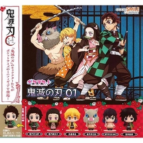 Multi Pose Holiday Ornament Pocket Maquette Demon Slayer Kimetsu no Yaiba Mini Figure Vol.1 6 Pieces Set (In-stock)