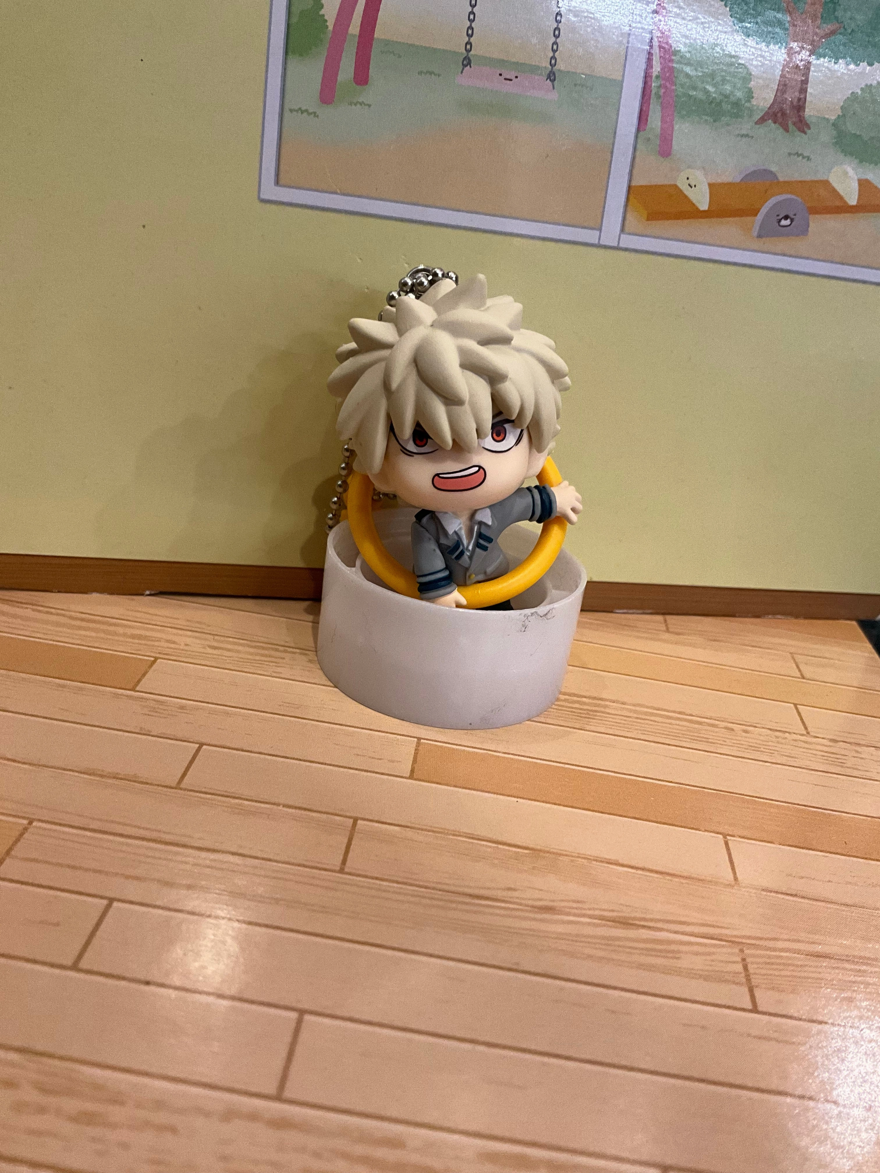 My Hero Academia Character in Rings Small Figure Keychain 4 Pieces Set (In-stock) Ancient Sculpture Deity Statue