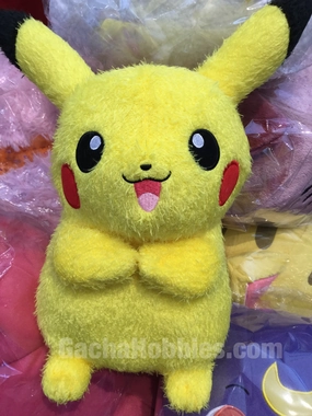 Pokemon Cute Pikach Furry Plush (In-stock) Showpiece Item Super Deformed