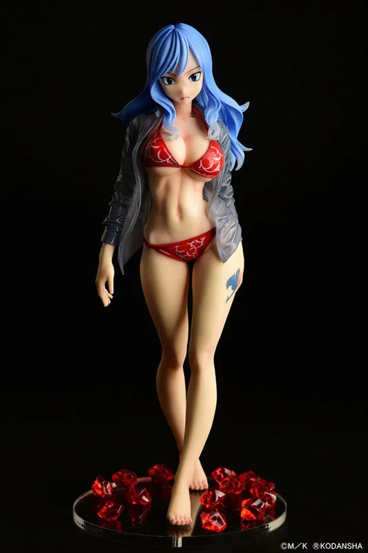 "Fairy Tail" Juvia Lockser Gravure Style Red Bikini!! Wet See-through Shirt SP 1/6 Scale Historical Leader Vehicle Replica
