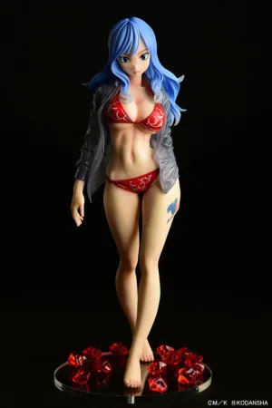 "Fairy Tail" Juvia Lockser Gravure Style Red Bikini!! Wet See-through Shirt SP 1/6 Scale Historical Leader Vehicle Replica