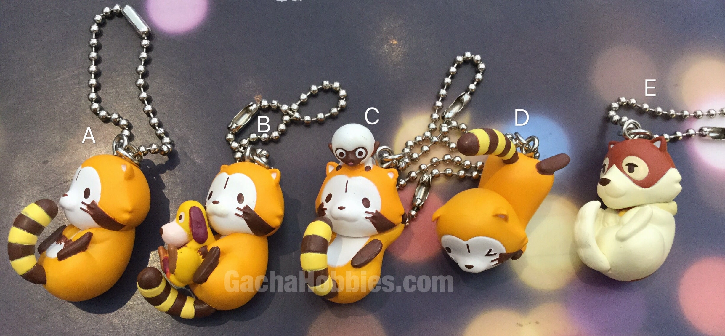 Movie Unit Raccoon Keychain 5pcs (In Stock)