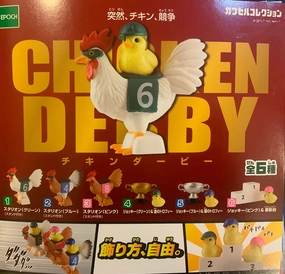 Gaming Product Superhero Statue Racing Chicken Derby Mini Figure 6 Pieces Set (In-stock)