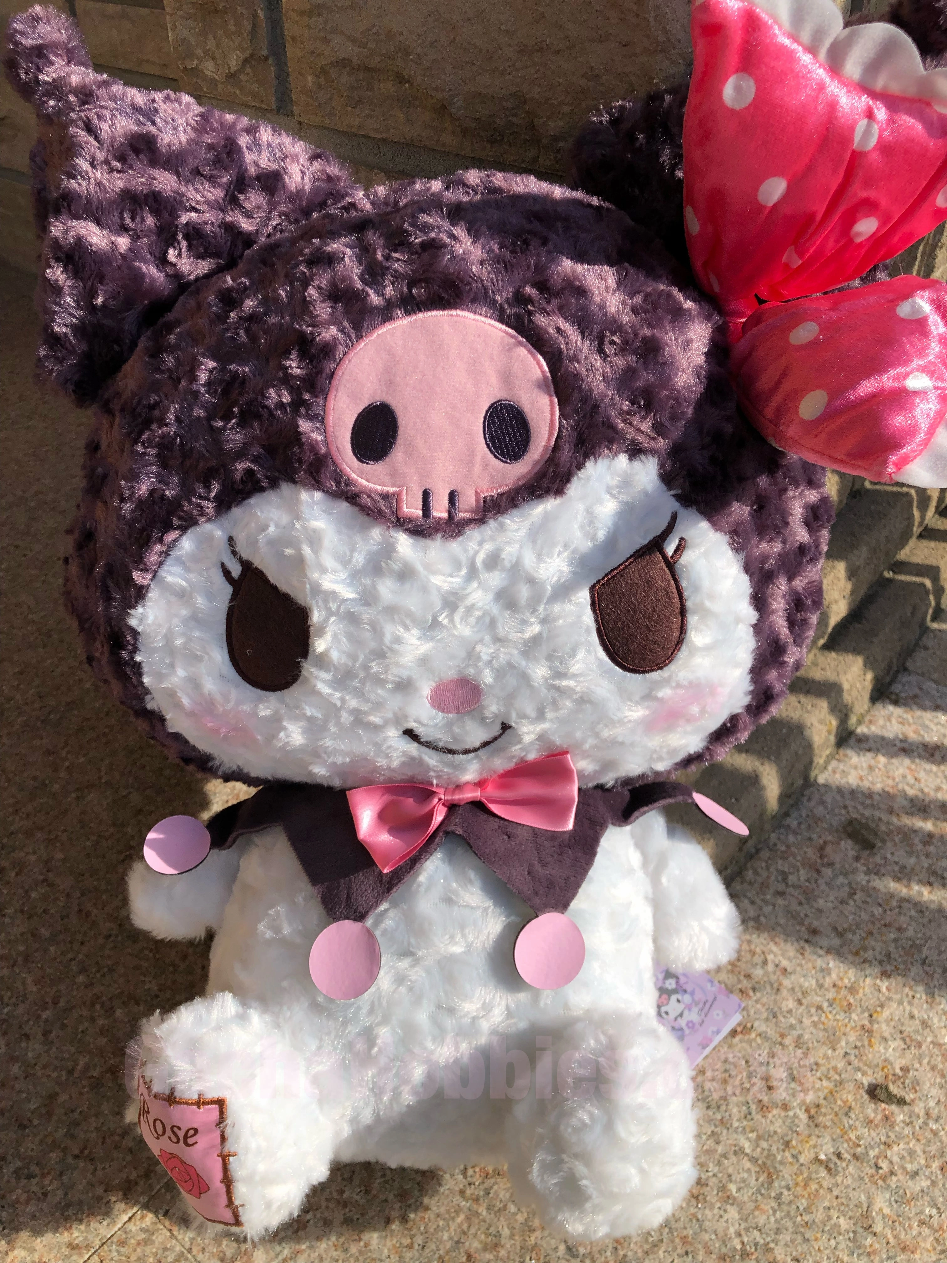 Small Activity Sandalwood Scent Sanrio Cinnamoroll Rose Pattern Pink Ribbon Big Plush (In-stock)