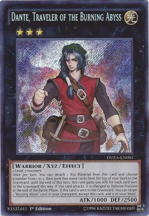 Dante, Traveler of the Burning Abyss [DUEA-EN085] Secret Rare Collectible Set Series Random Find Display