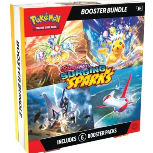 Pokemon Surging Sparks Booster Bundle Toy Pack Unboxing