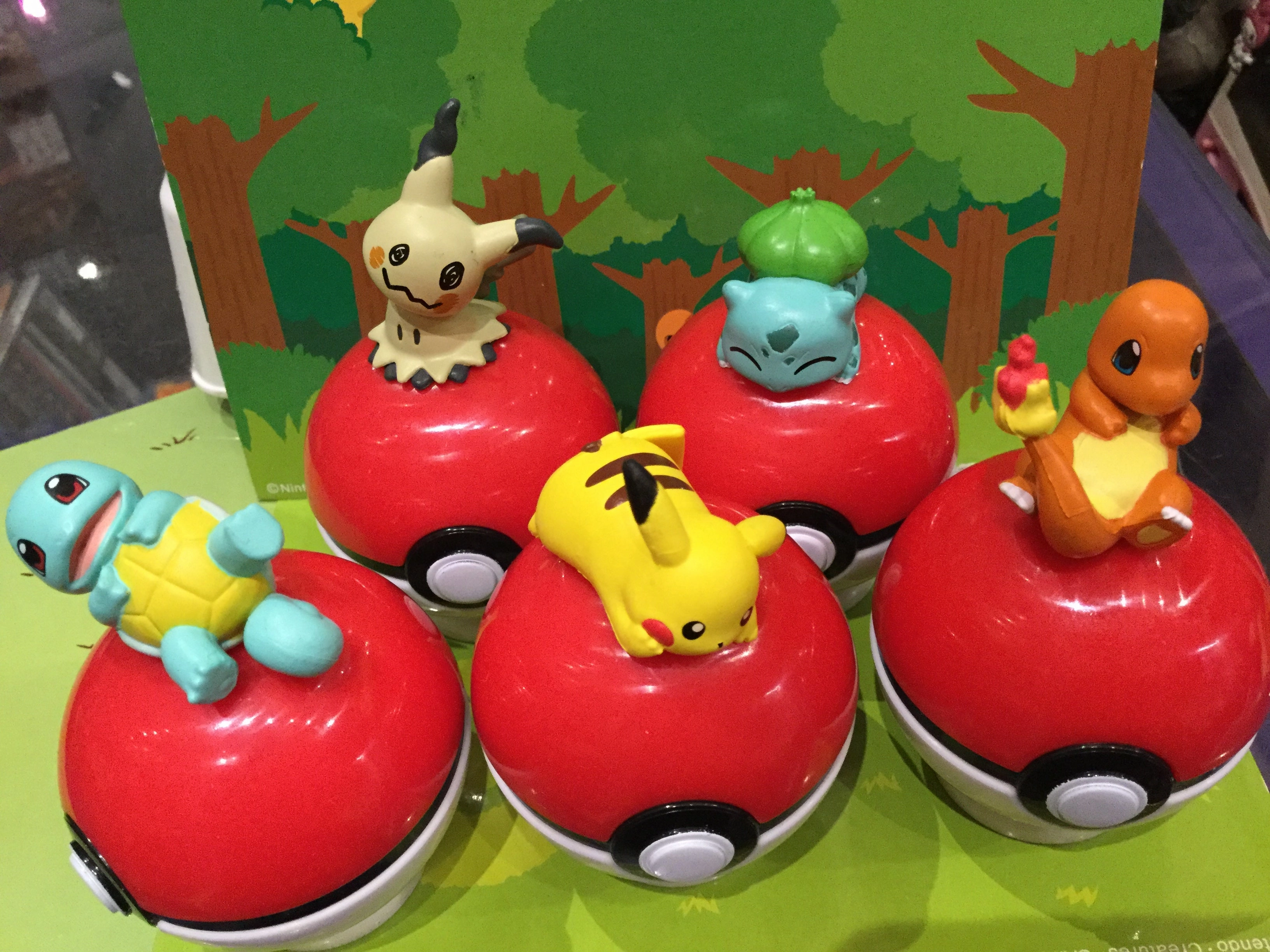 Fantasy Elf Miniature Unit Pokemon Figures Sitting on Pokeball (In stock now)