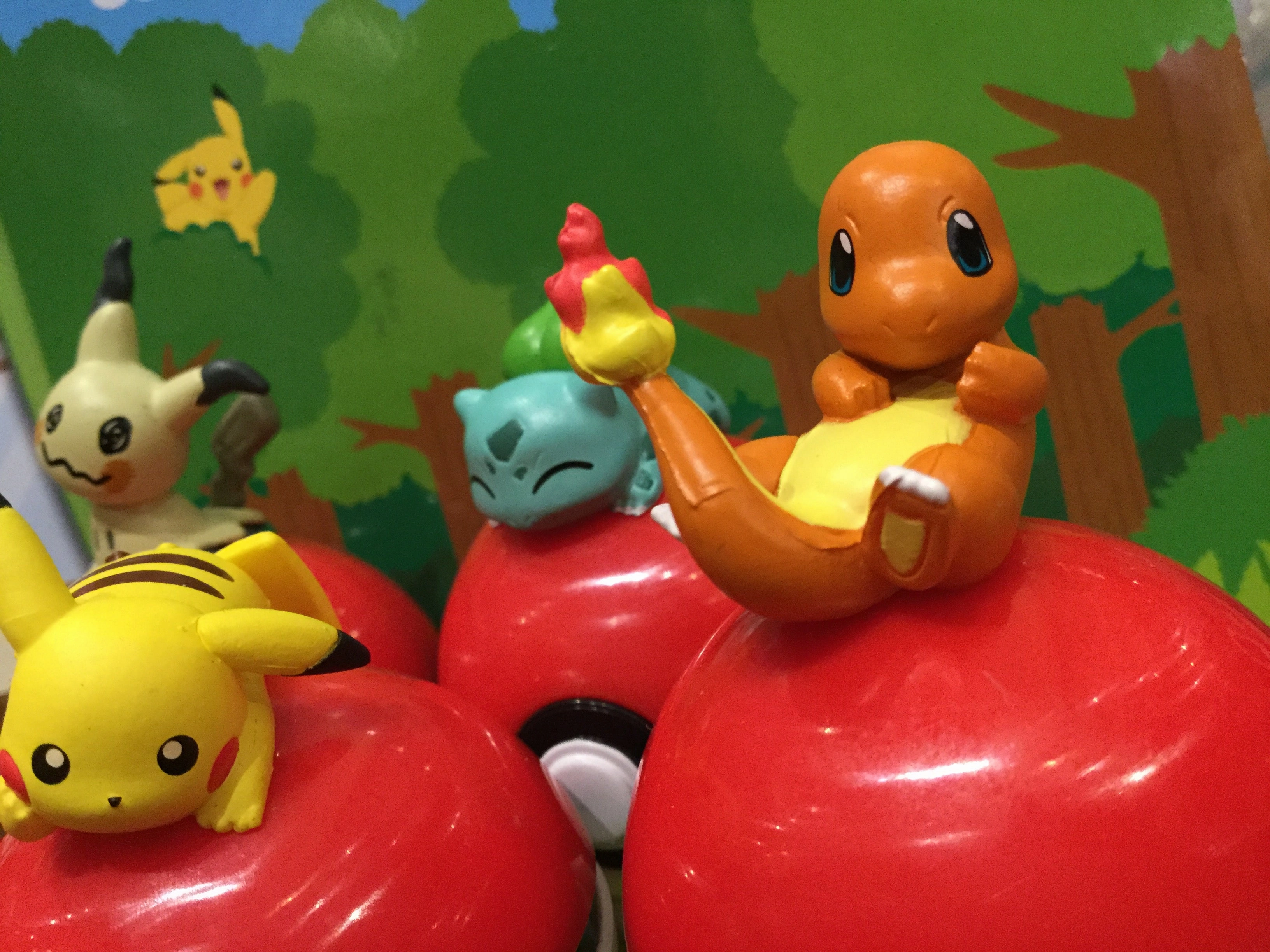 Pokemon Figures Sitting on Pokeball (In stock now) Garden Ornament Serious Investor