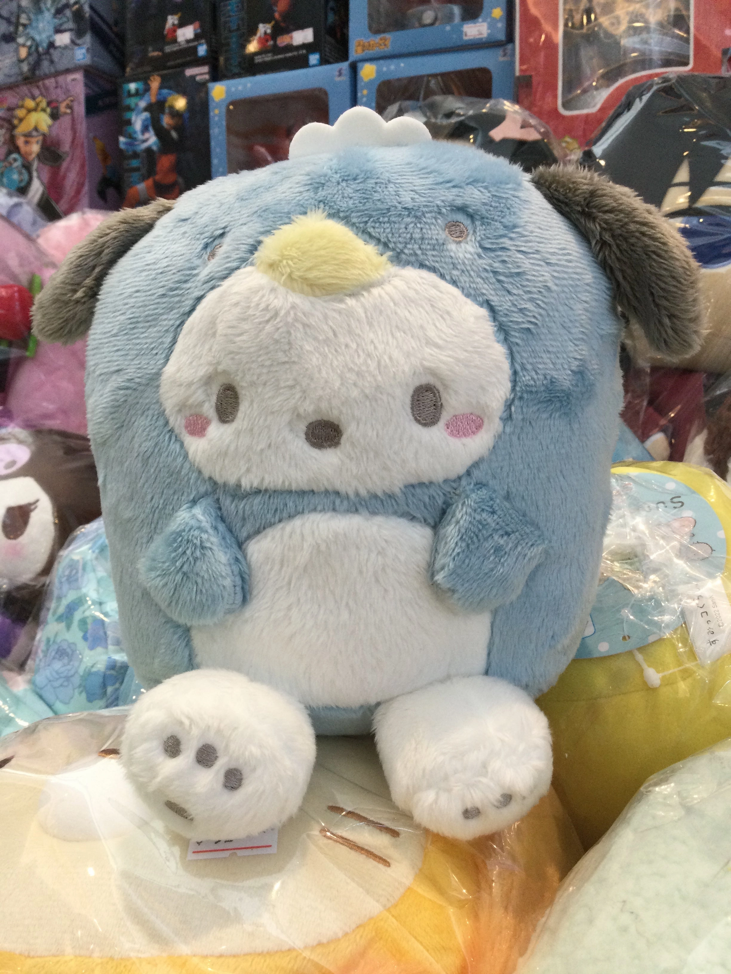 Small Way Copy Worker Sanrio Pochacco in Blue Penguin Costume Small Plush (In-stock)