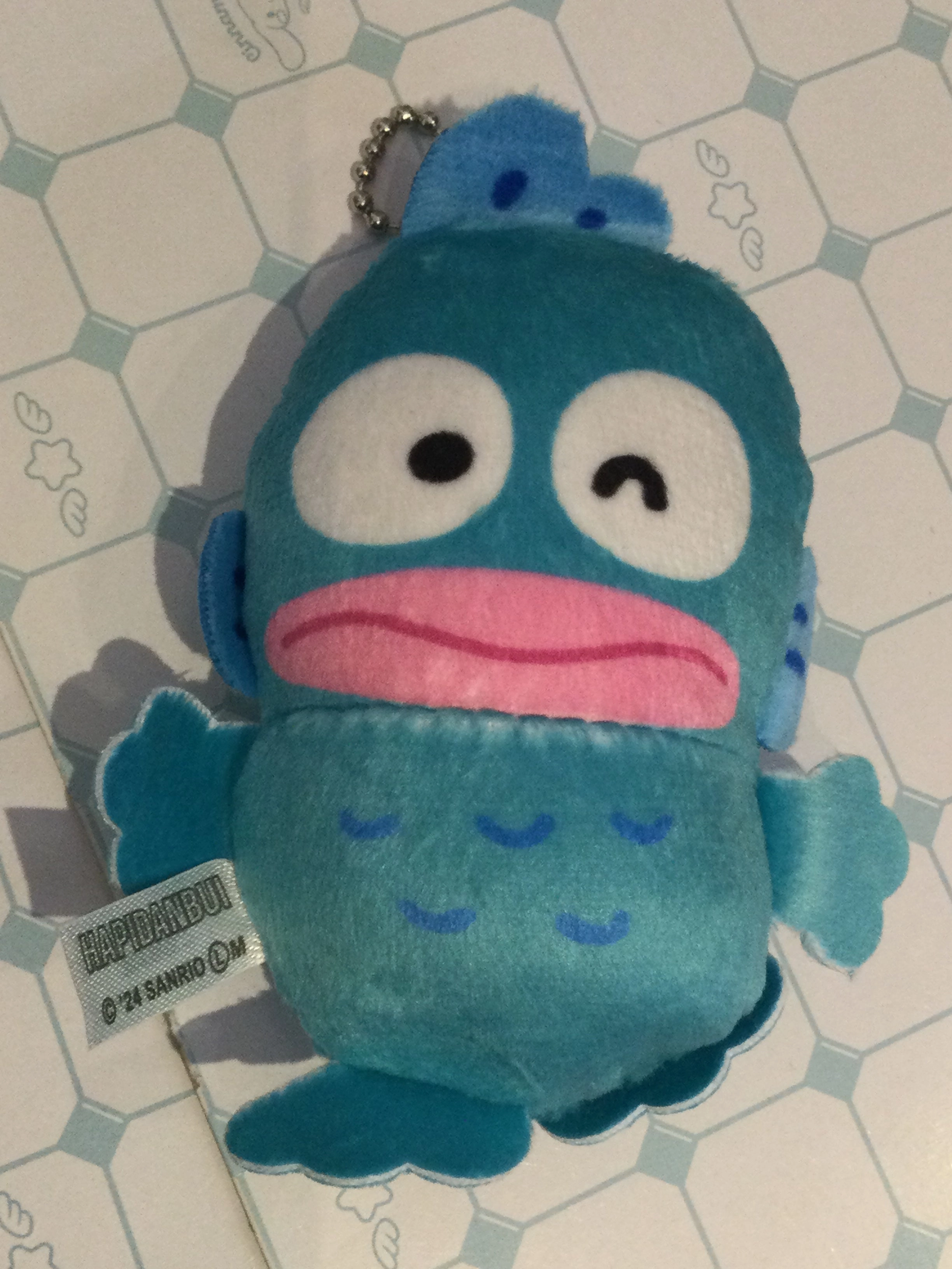 Set Craftsperson Sanrio Characters Hapidanbui Hangyodon Classic Small Plush Keychain (In-stock)