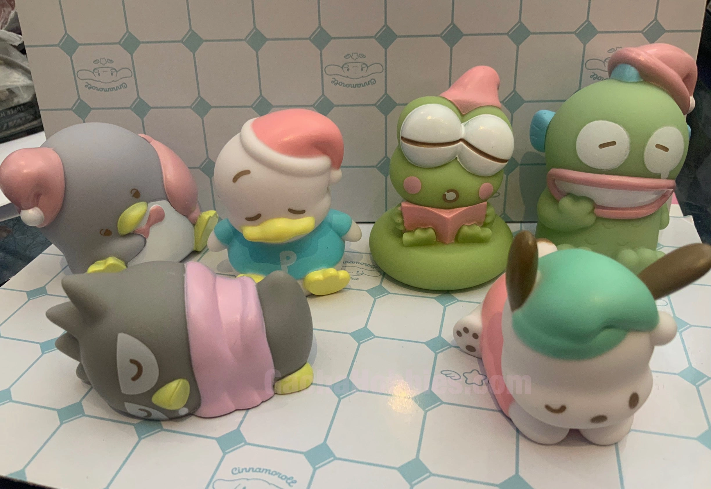 Sanrio Characters Team Blue Sleeping Light Up Figure 6 Pieces Set (In-stock) Spirit Animal Casual Fan