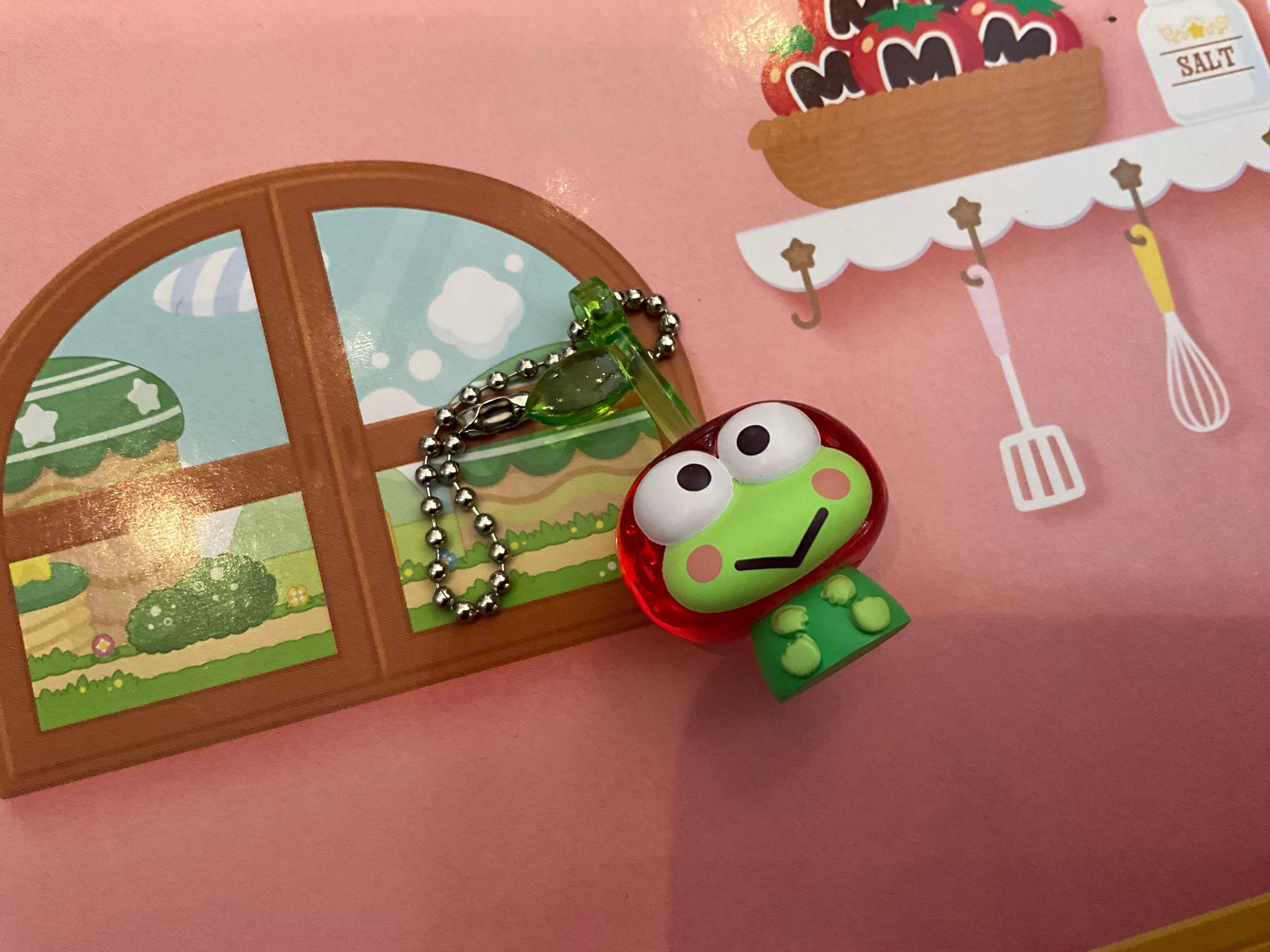 Artisanal Product Action Product Sanrio Characters with Cherry Costume Small Figure Keychain 6 Pieces Set (In-stock)