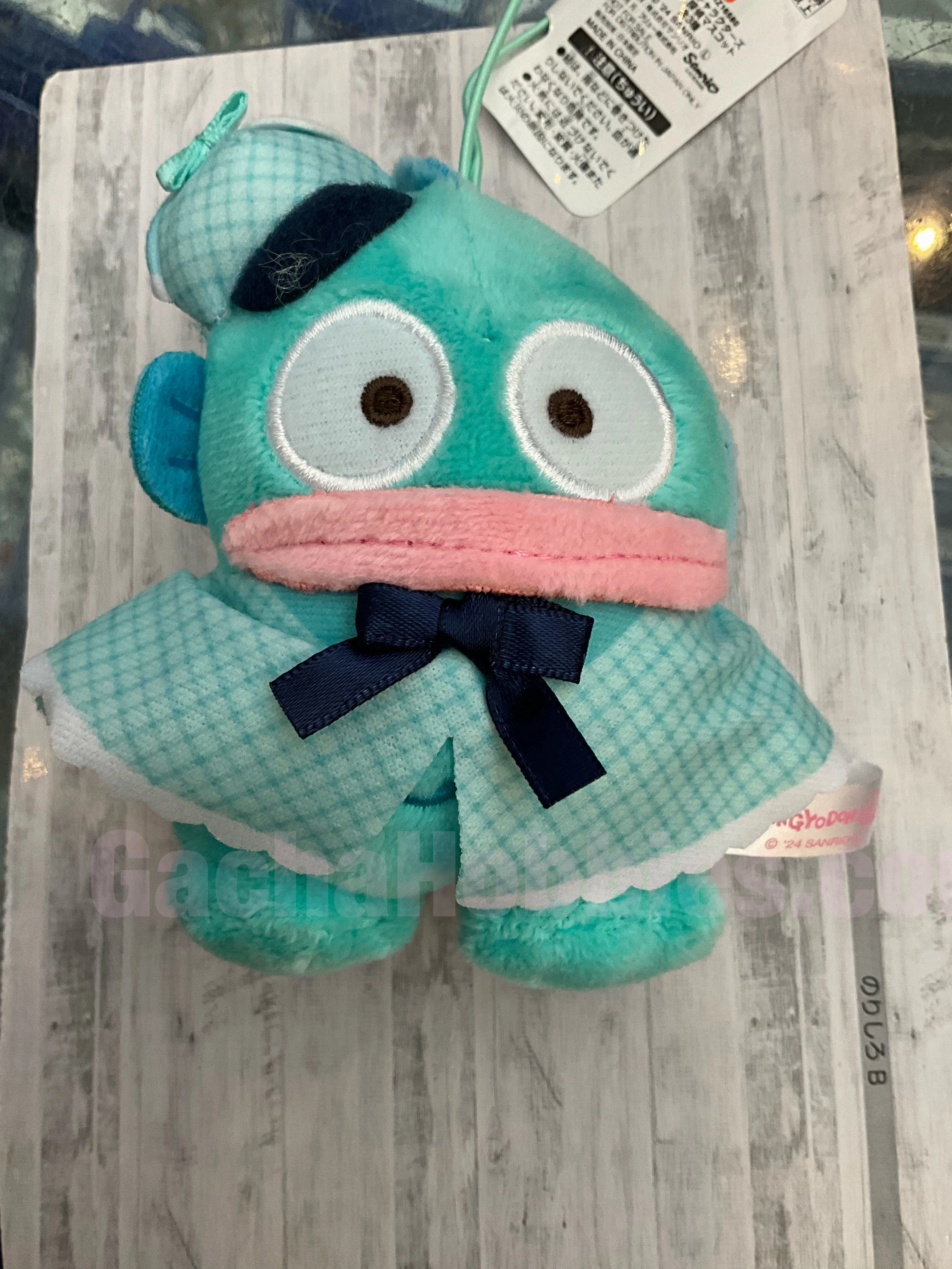 Tornado Twist Quality control Sanrio Detective Hangyodon Small Plush Keychain (In-stock)