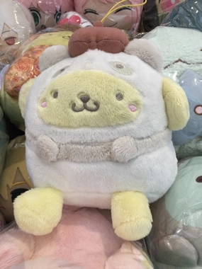 Sanrio Pom Pom Purin in Panada Costume Small Plush (In-stock) Emerald Green