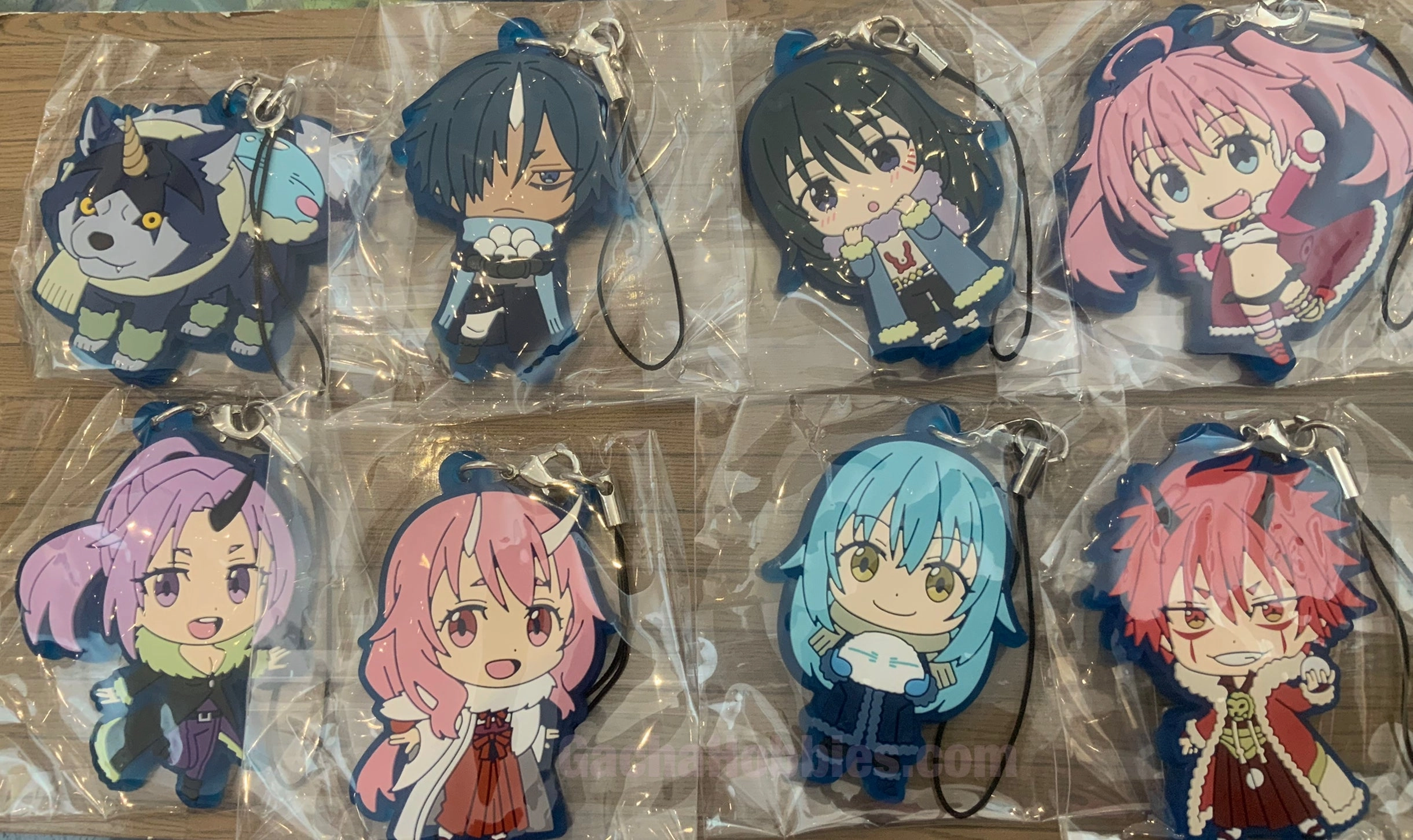 Virtual Collectible Art Item That Time I Got Reincarnated as a Slime Character Rubber Keychain 8 Pieces Set (In-stock)