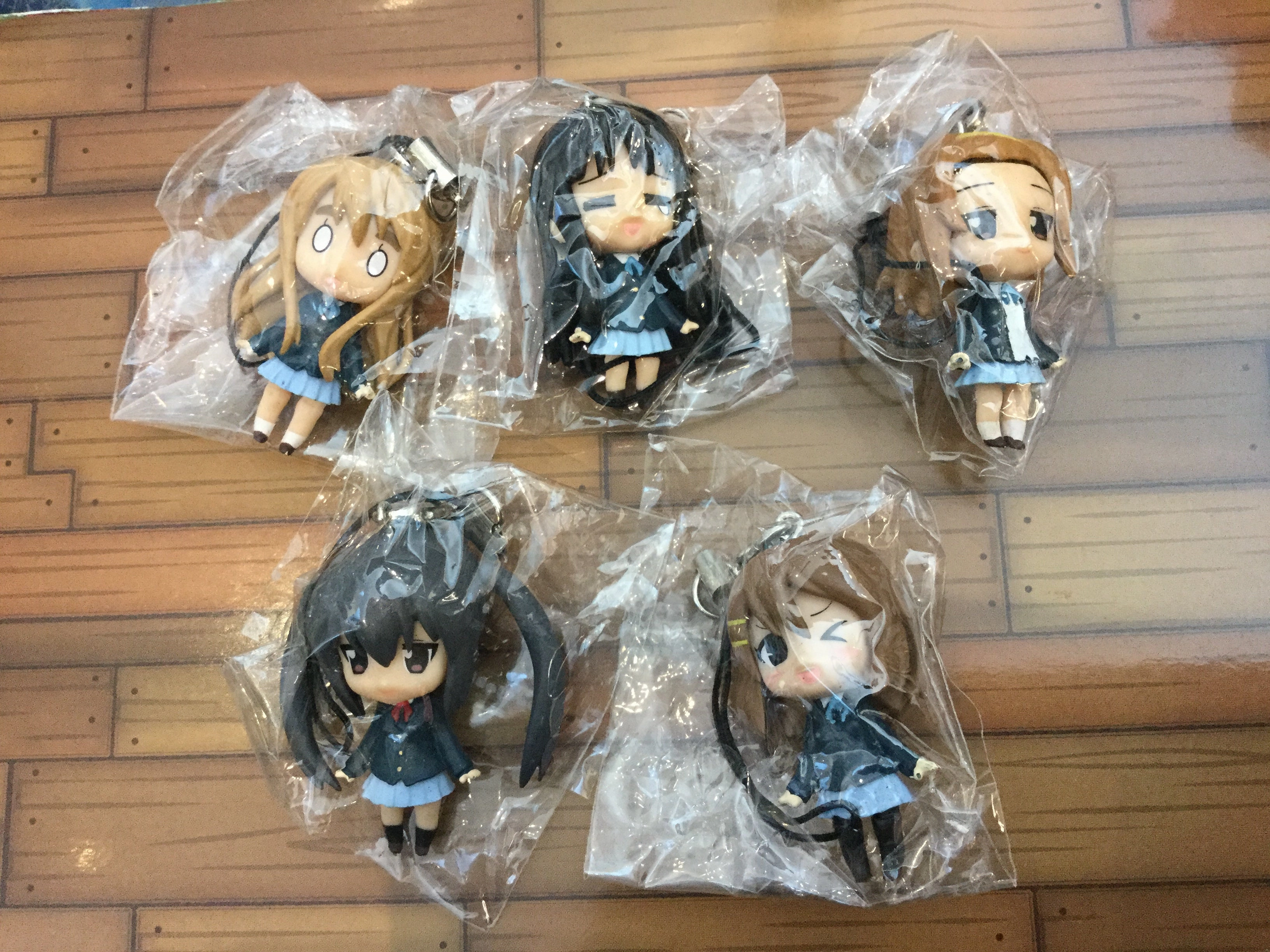K-ON Character Figure Keychain 5 Pieces Set (In-stock) Veteran Designer