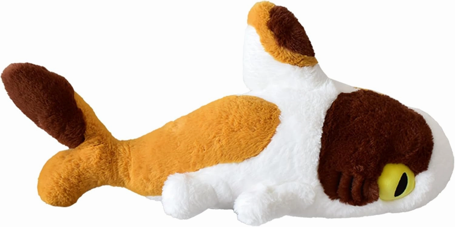 Sharkitty Three Flowered Shark Cat Plush Doll - 50cm Antihero Model
