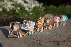 Chibi Creation Shiba Inu Got Stuck Figure Keychain Vol.3 6 Pieces Set (In-stock)