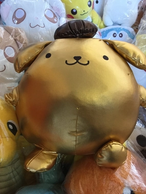 Sanrio Golden Pom Pom Purin Medium Plush (In-stock) Flawless Worker