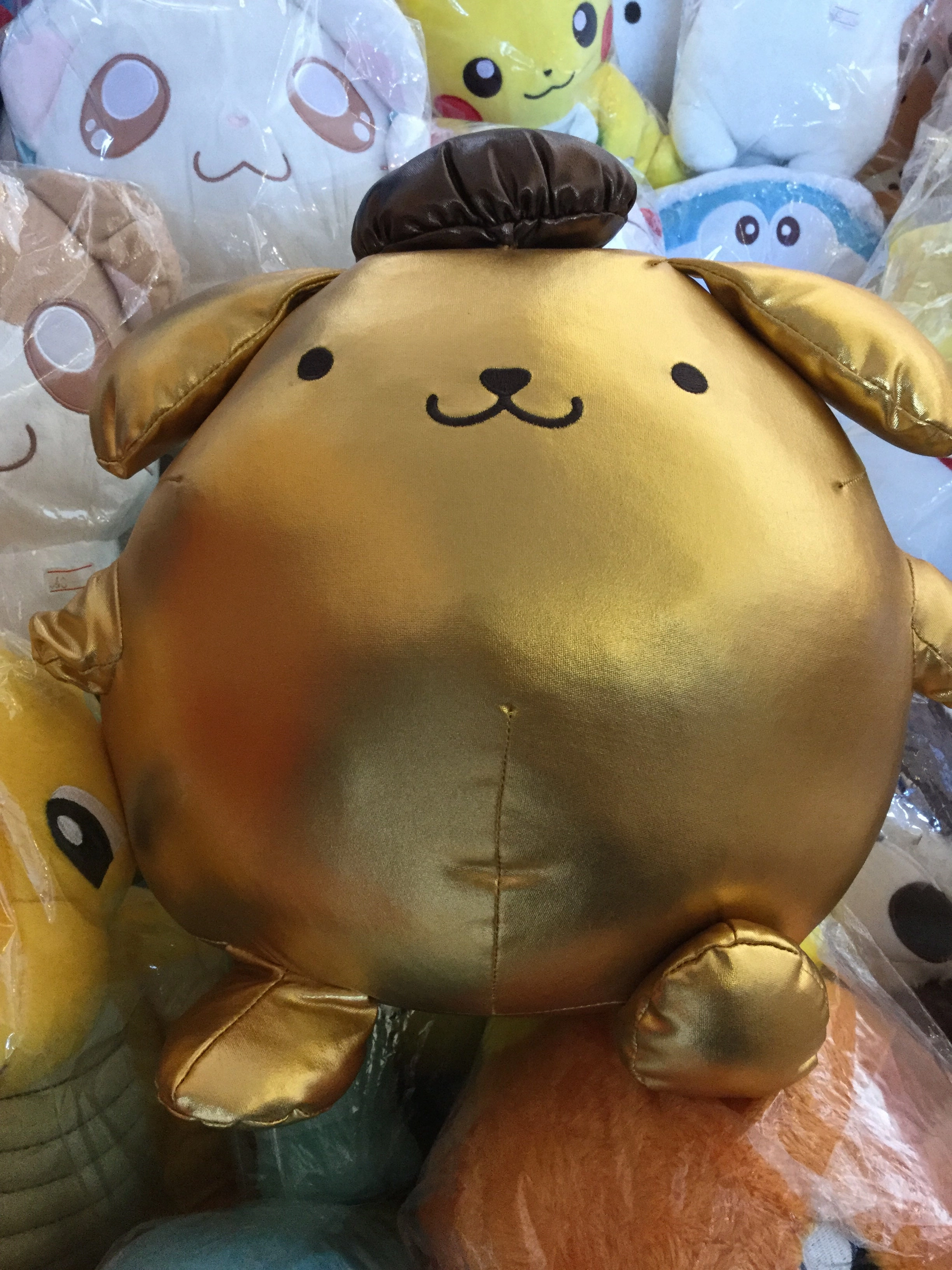 Sanrio Golden Pom Pom Purin Medium Plush (In-stock) Flawless Worker