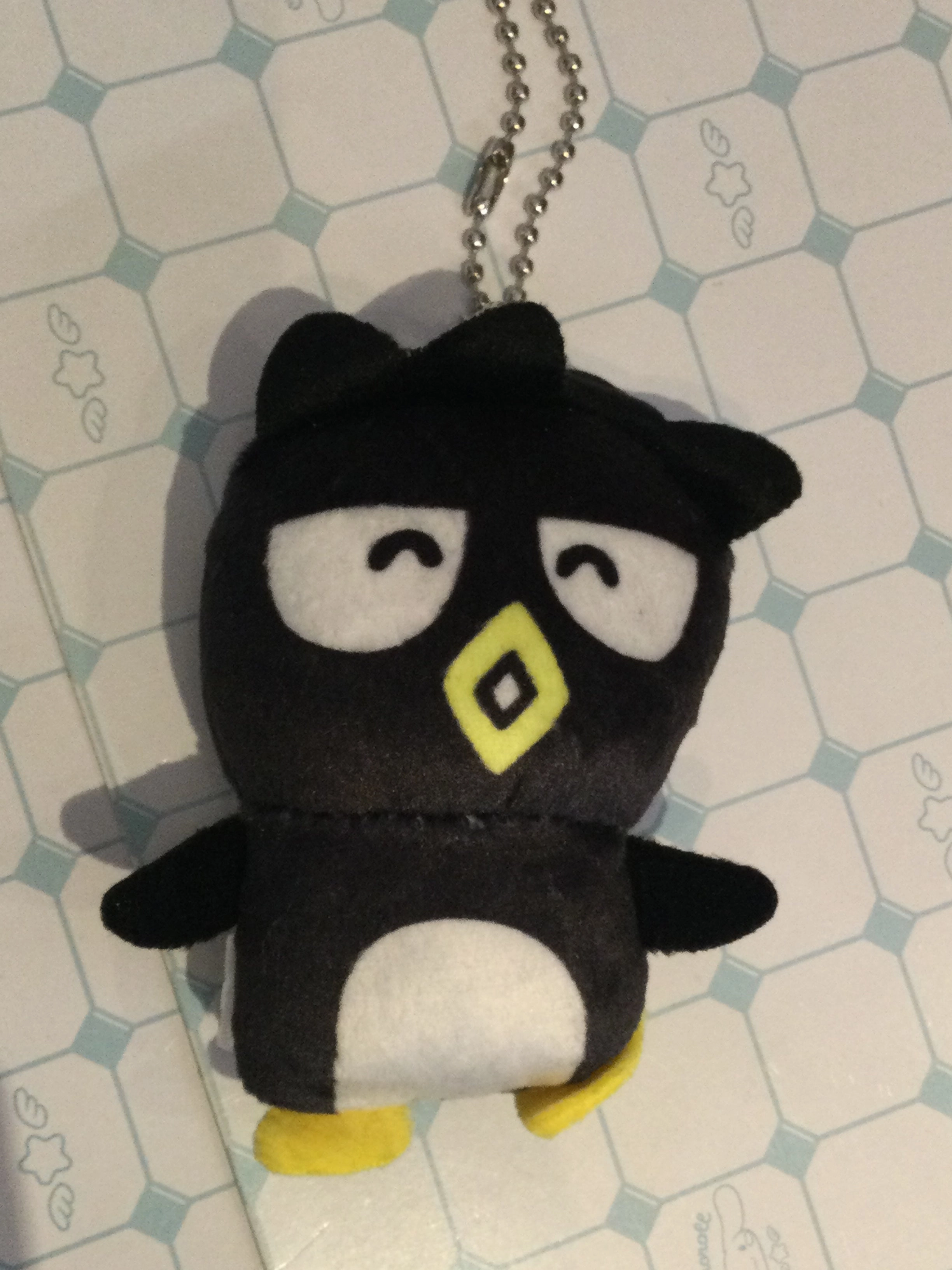 Sanrio Characters Hapidanbui Badtz-Maru Classic Small Plush Keychain (In-stock) Life Size