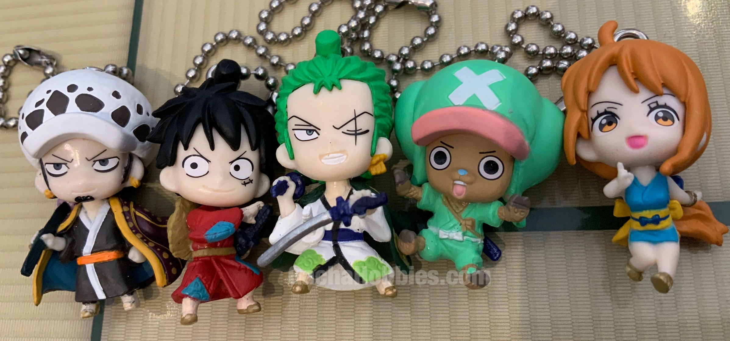 One Piece Wano Country Mini Figure Keychain 5 Pieces Set (In-stock) Robot Item