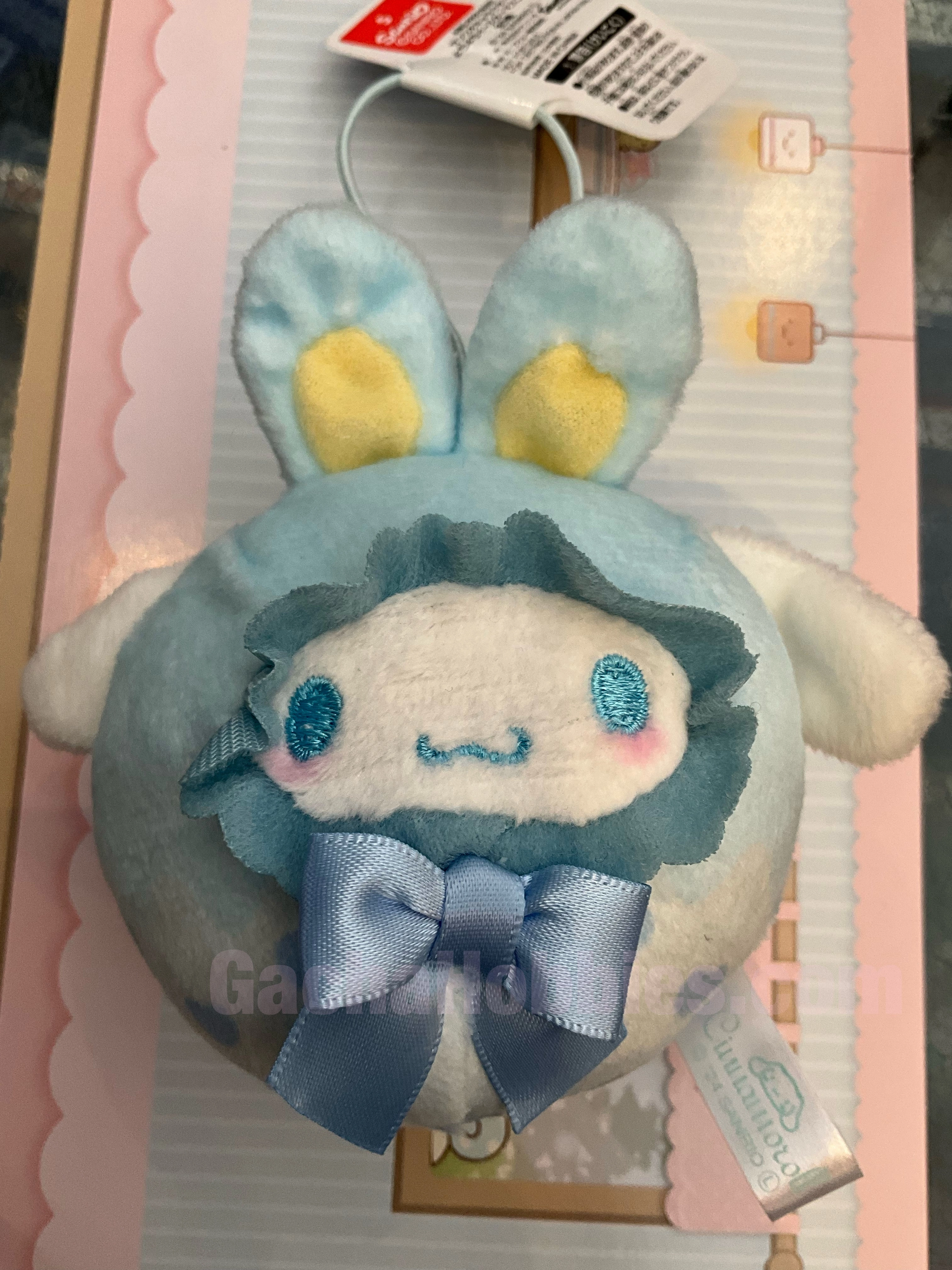 Game Character Sanrio Cinnamoroll Baby Easter Bunny Egg Small Plush Keychain (In-stock)