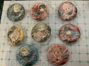 Superhero Creation Character Merchandise Spy x Family Balloon POP Character Pin Badge 8 Pieces Set (In-stock)