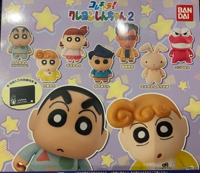 Colle Chara Crayon Shin-Chan Character Figure Vol.2 7 Pieces Set (In-stock) Global Shipping Robot Sculpture