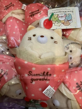Setup Designer Small Gadgetry Sumikko Gurashi Neko Crepe Small Plush Keychain (In-stock)