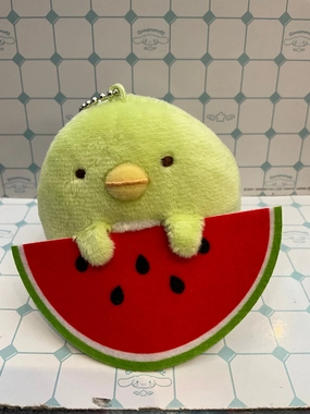 Sumikko Gurashi Penguin? with Watermelon Small Plush Keychain (In-stock) Logical Worker
