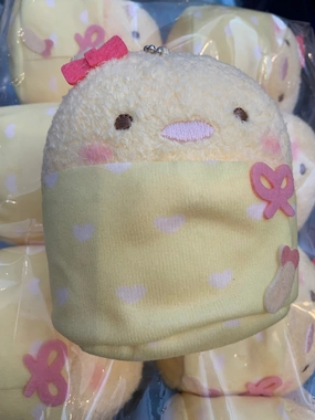 Sumikko Gurashi Yochi Yochi Baby Ebifurai No Shippo Small Plush Keychain (In-stock) Clear Maker