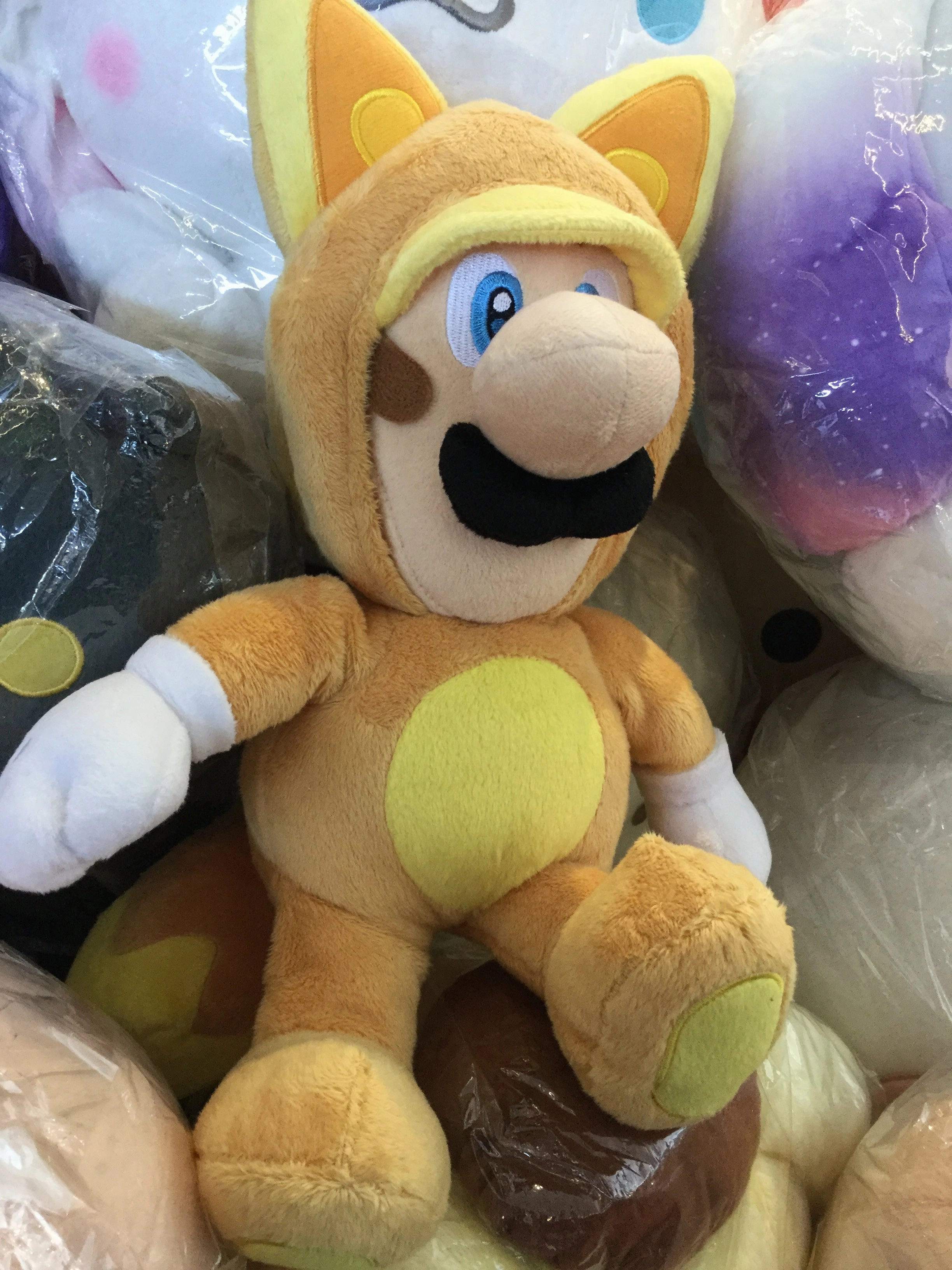 Super Mario 3D Land Luigi Raccoon Medium Plush (In-stock) Symbol Designer