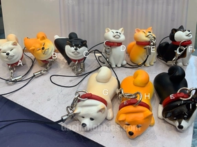 Niche Interest stress relief Shiba Inu Refusion Figure Keychain 9 Pieces Set (In-stock)