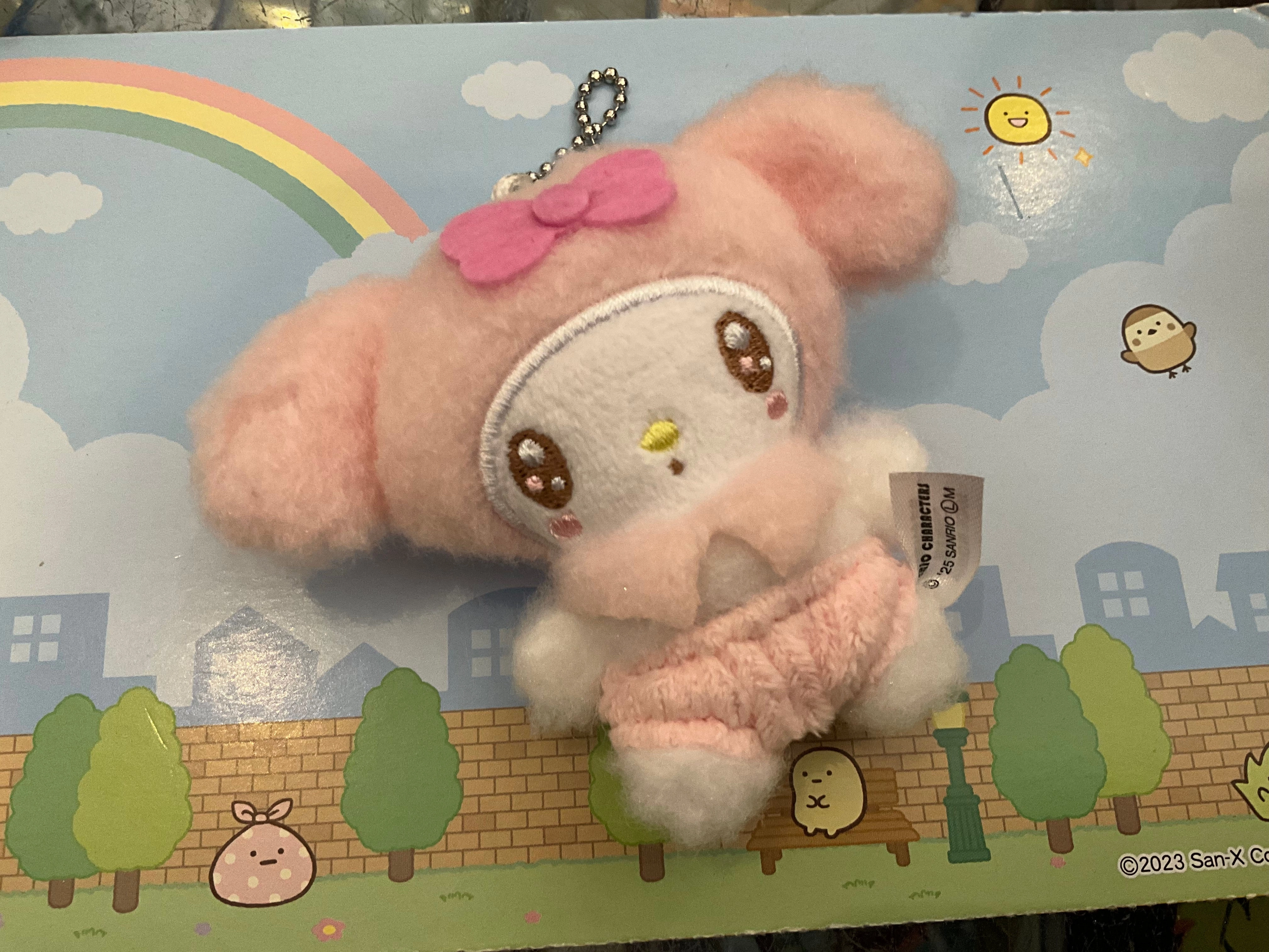 Clean Craftsperson Sanrio Baby Melody Fluffy Small Plush Keychain (In-stock)