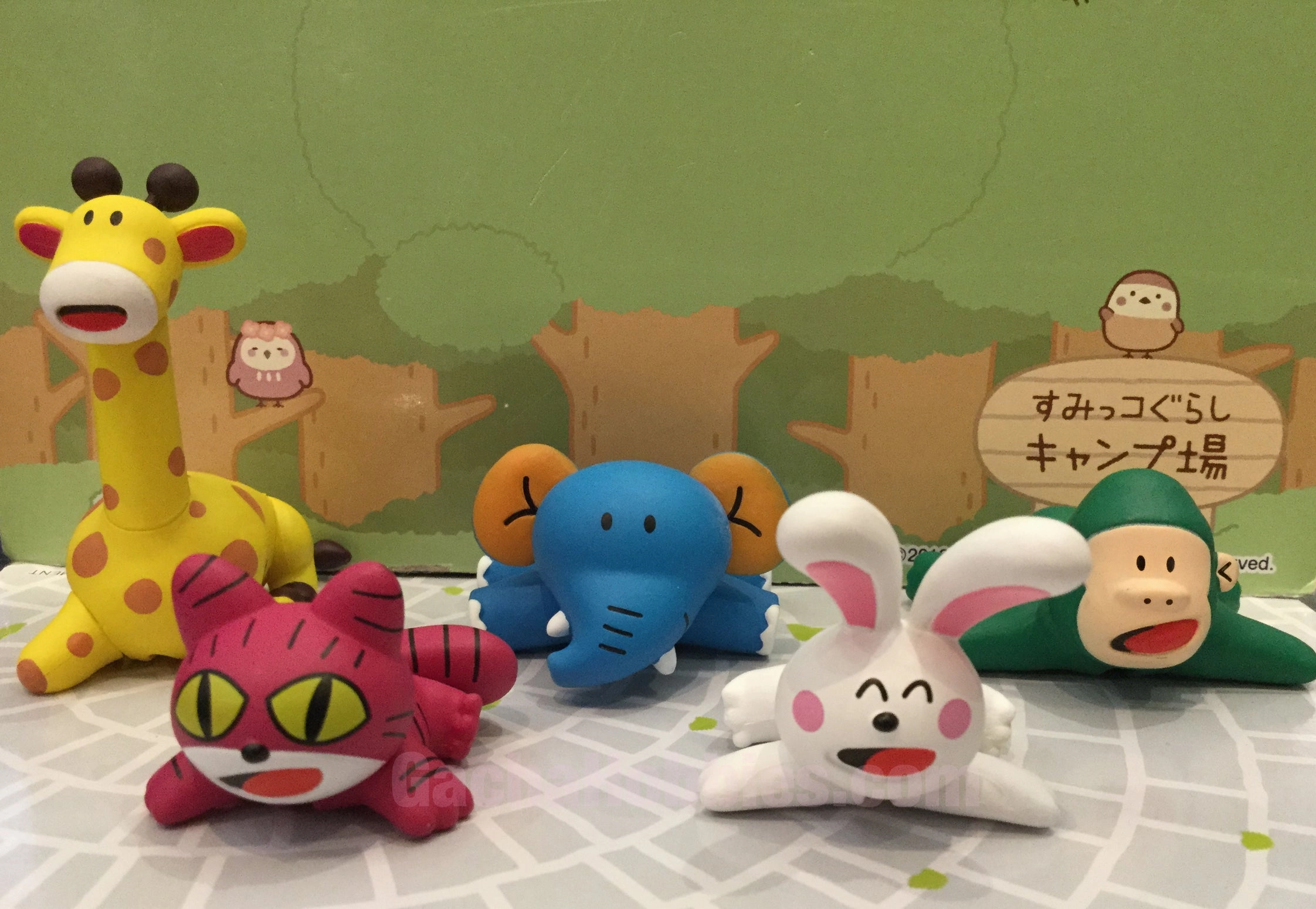 PVC Item Custom Arrangement Tabekko Dobutsu Biscuit Character Cable Holder Figure 5 Pieces Set (In-stock)