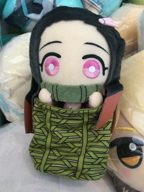 Tomonui Kimetsu no Yaiba Demon Slayer Nezuko Kamado Small Plush Keychain Type A (In-stock) Vibrant Colors Famous Person