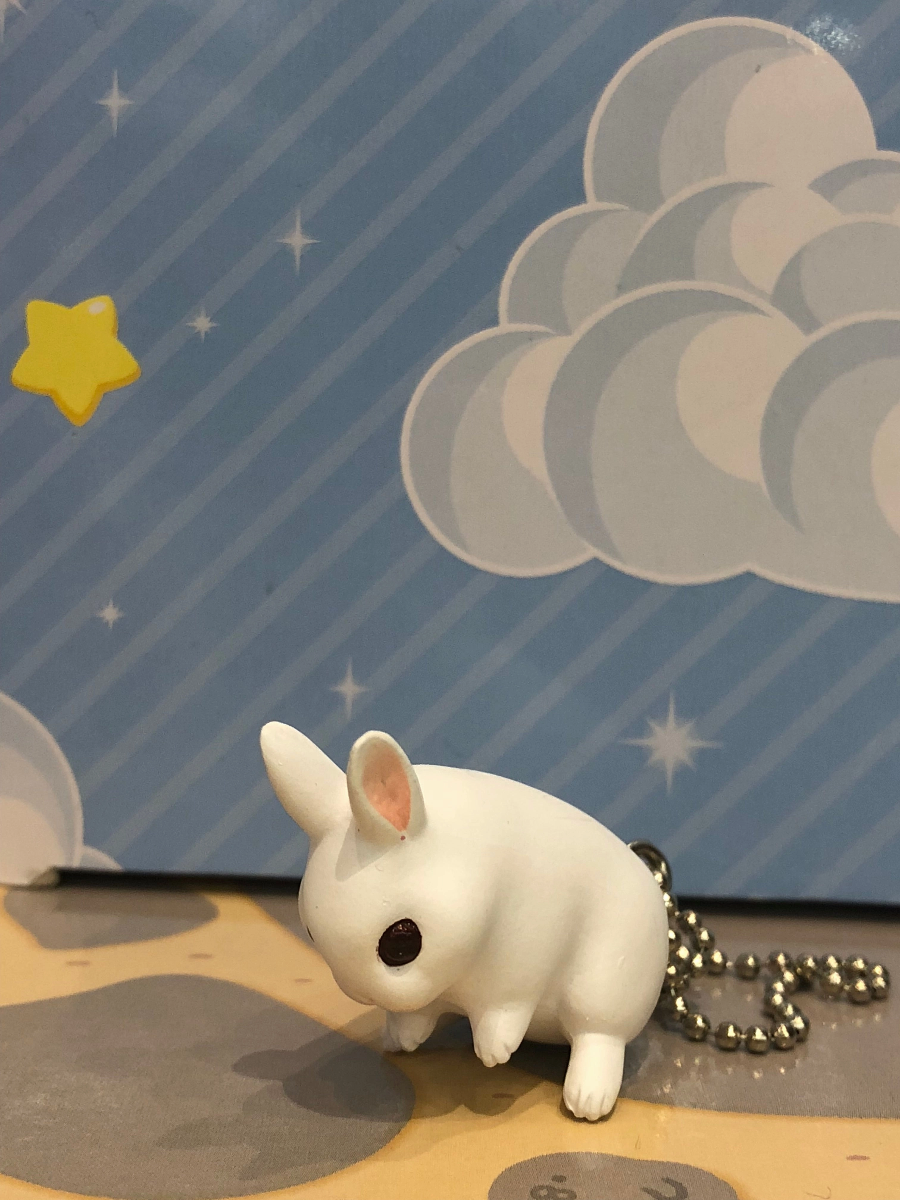 NTC Puff Bunny Kitan Club Figure 7 Pieces Set (In-stock) Miniature Statue