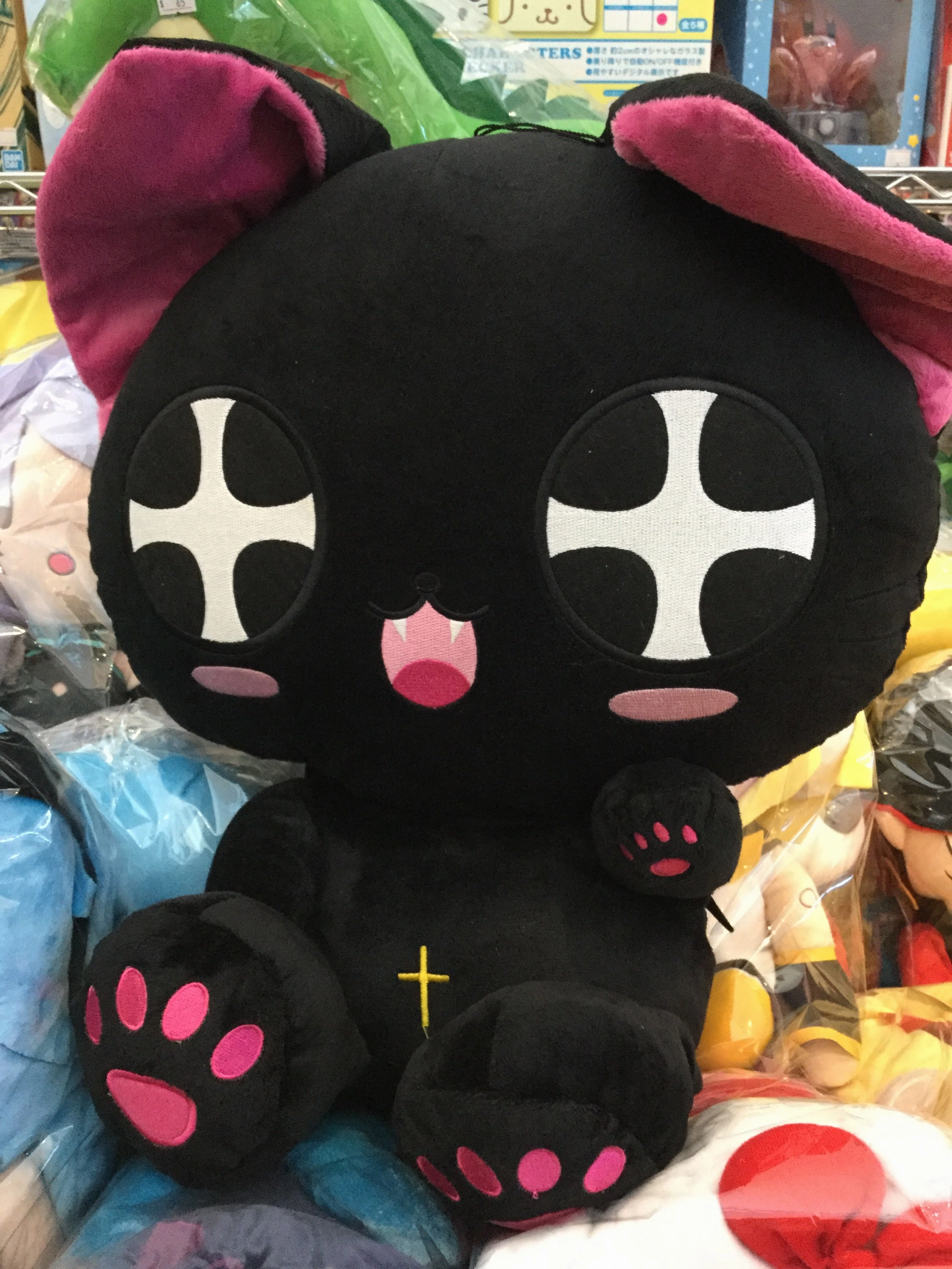 Halloween Vampire Black Cat Giant Plush (In-stock) Small Operation