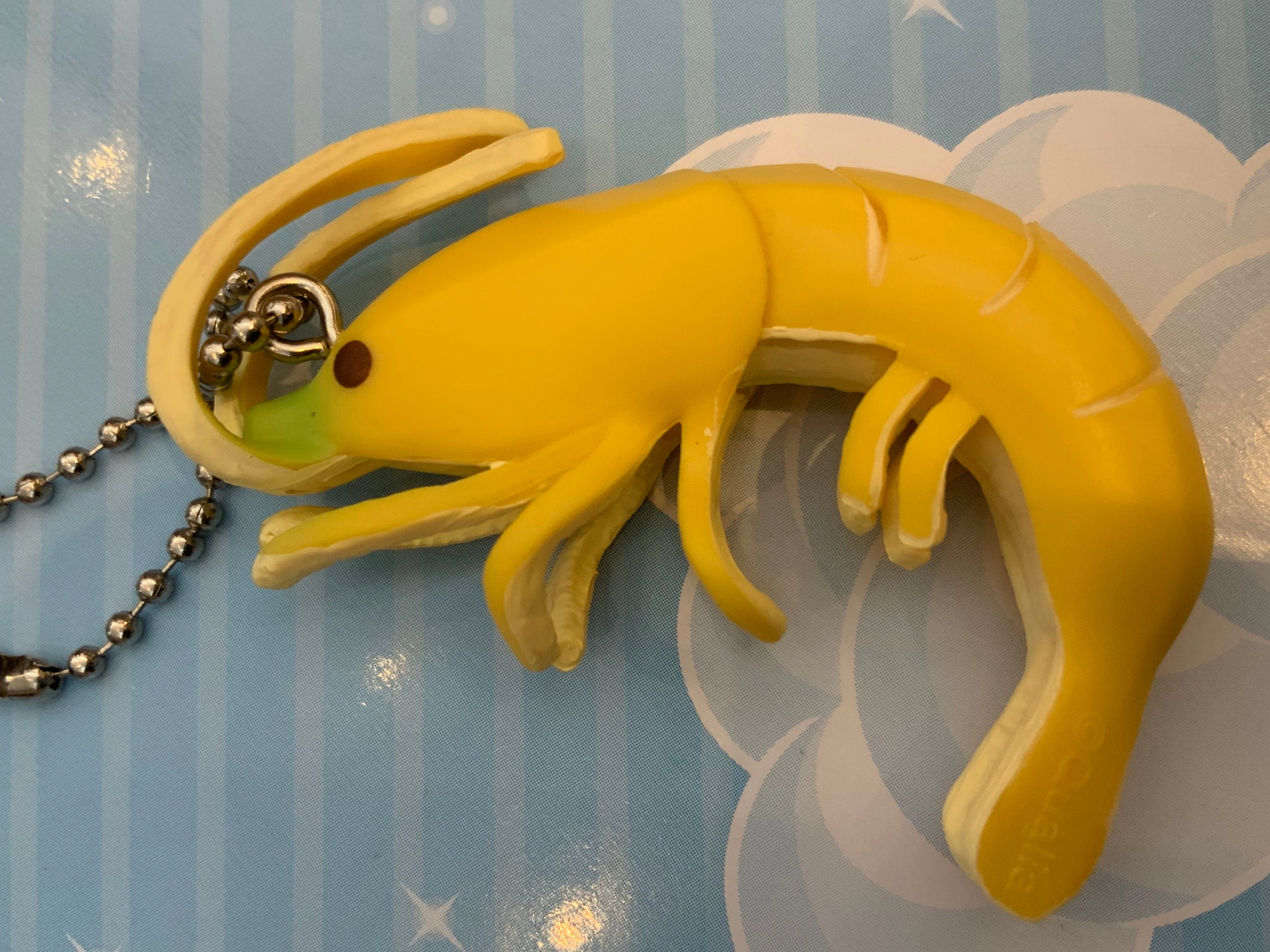 Detailed Sculpture Vinyl Unit Banana Marine Life Figure Keychain 6 Pieces Set (In-stock)