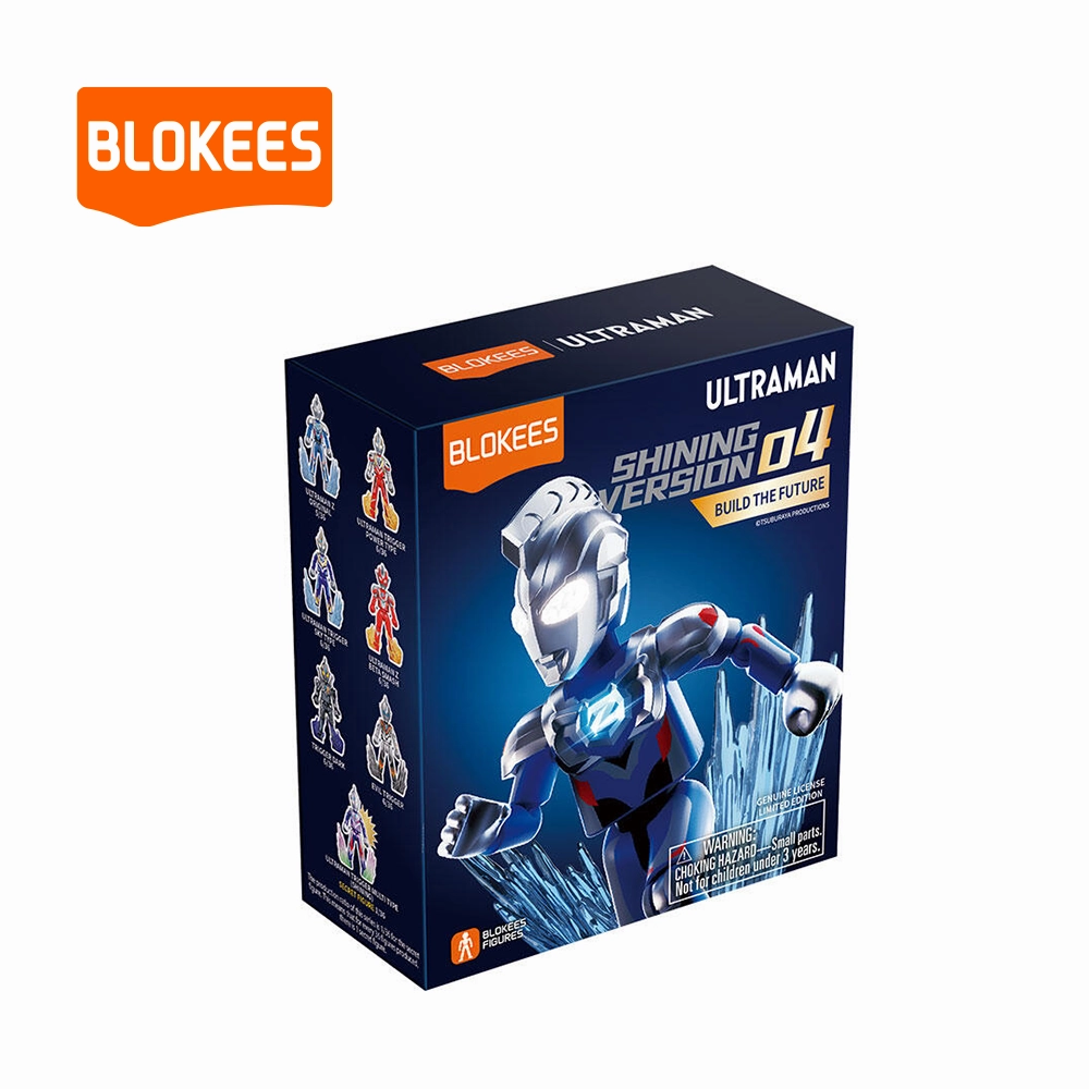 Collectible Collectible ULTRAMAN Blokees Figures - Luminous Eyes & Chest Shining Version(SV) 07 - Super Deciding Fight (Box Of 9)