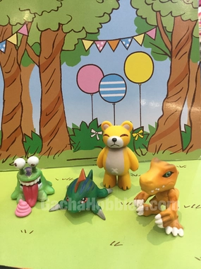 Inclusive Toy Digimon Monster Capsule Mascot Collection Mini Figure Vol.1 4 Pieces Set (In-stock)