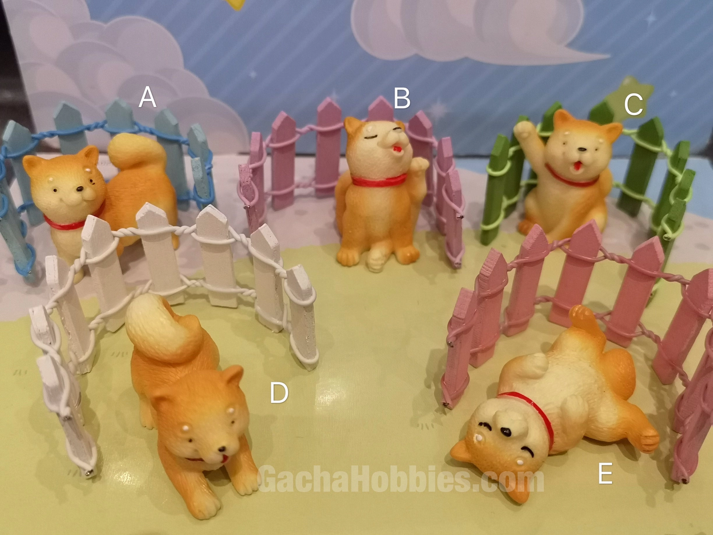 Action Goods My neighbor Shiba Inu Figure 5 Pieces Set (In-stock)