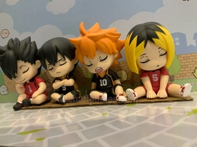 Haikyuu Characters Sleeping on Shoulder Figure 4 Pieces Set (In-stock) Adventure Character Collector's Album