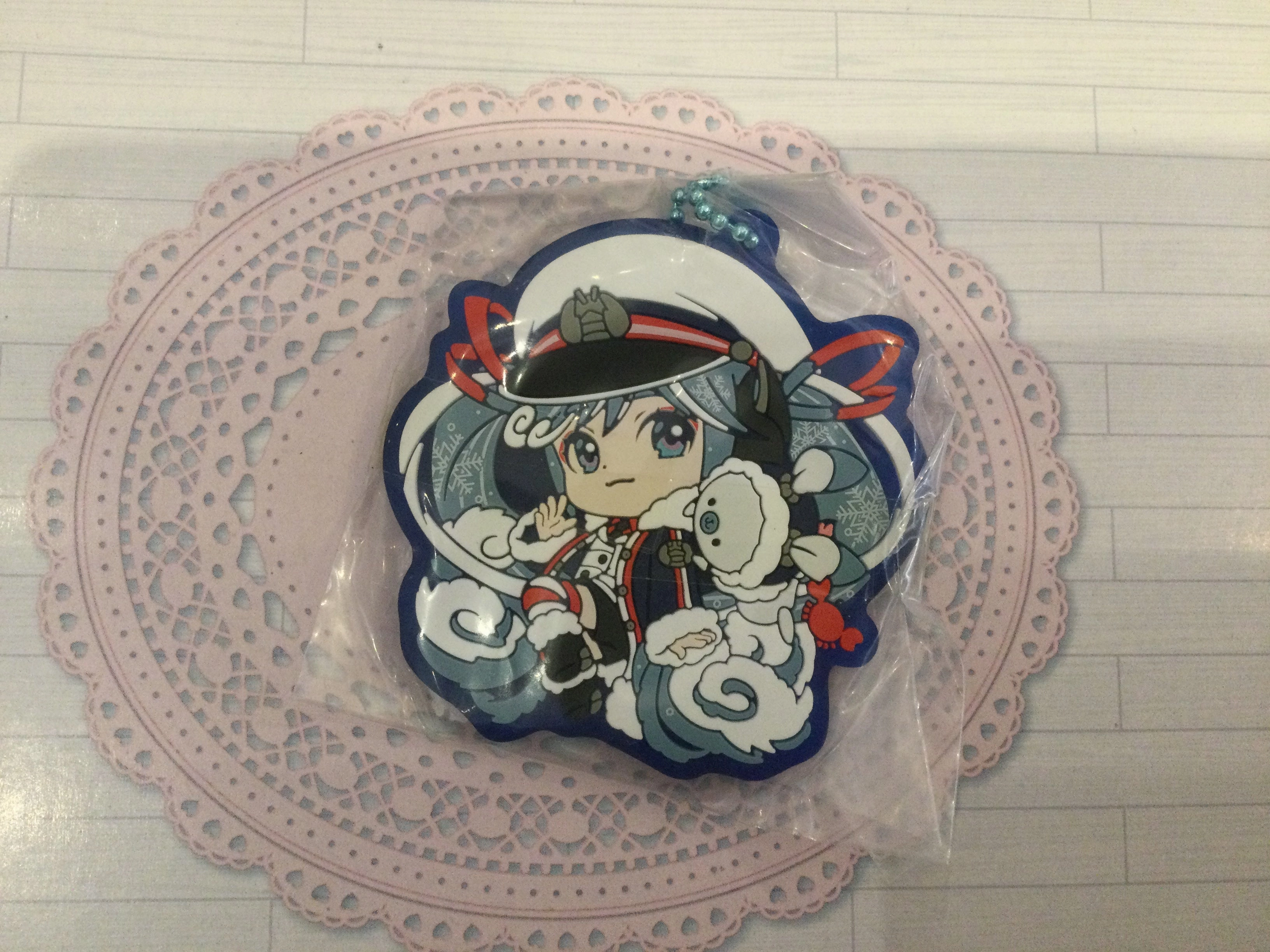 Vocaloid Snow Miku 2022 Grand Voyage Rubber Keychain 3 Pieces Set (In-stock) Felt Toy