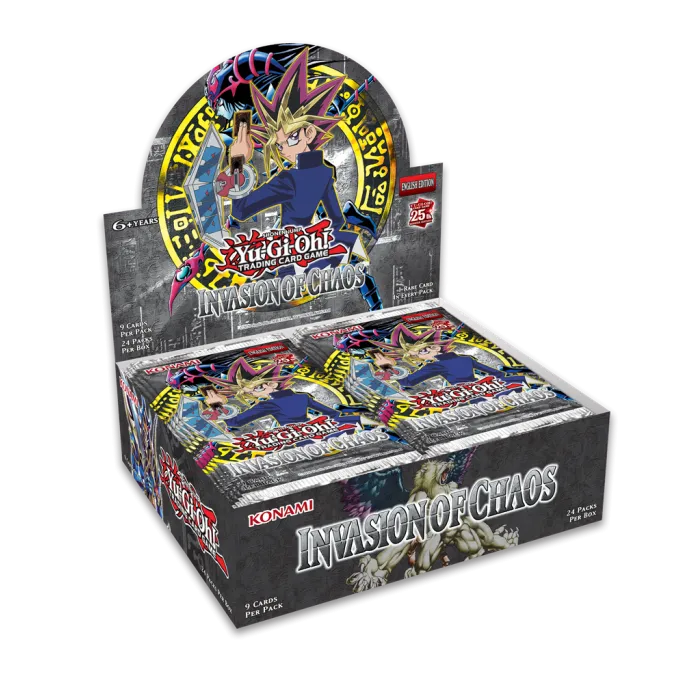YGO 25th Invasion Of Chaos Booster Box (24 Packs) Collectible Find Series Exclusive Find Unboxing