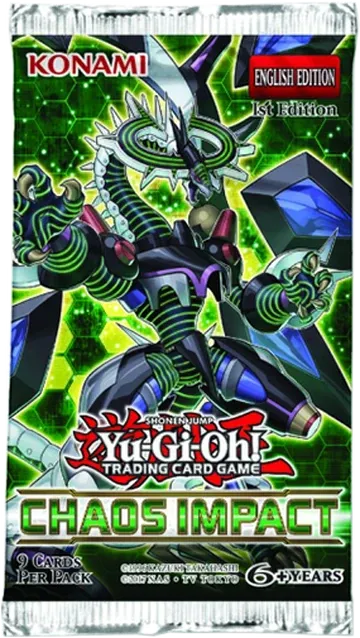 YGO Booster Pack Chaos Impact Toy Pack Display Limited Series Release