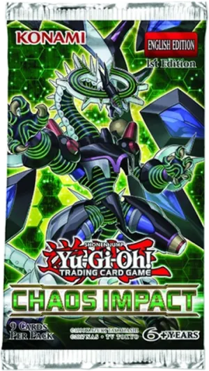 YGO Booster Pack Chaos Impact Toy Pack Display Limited Series Release