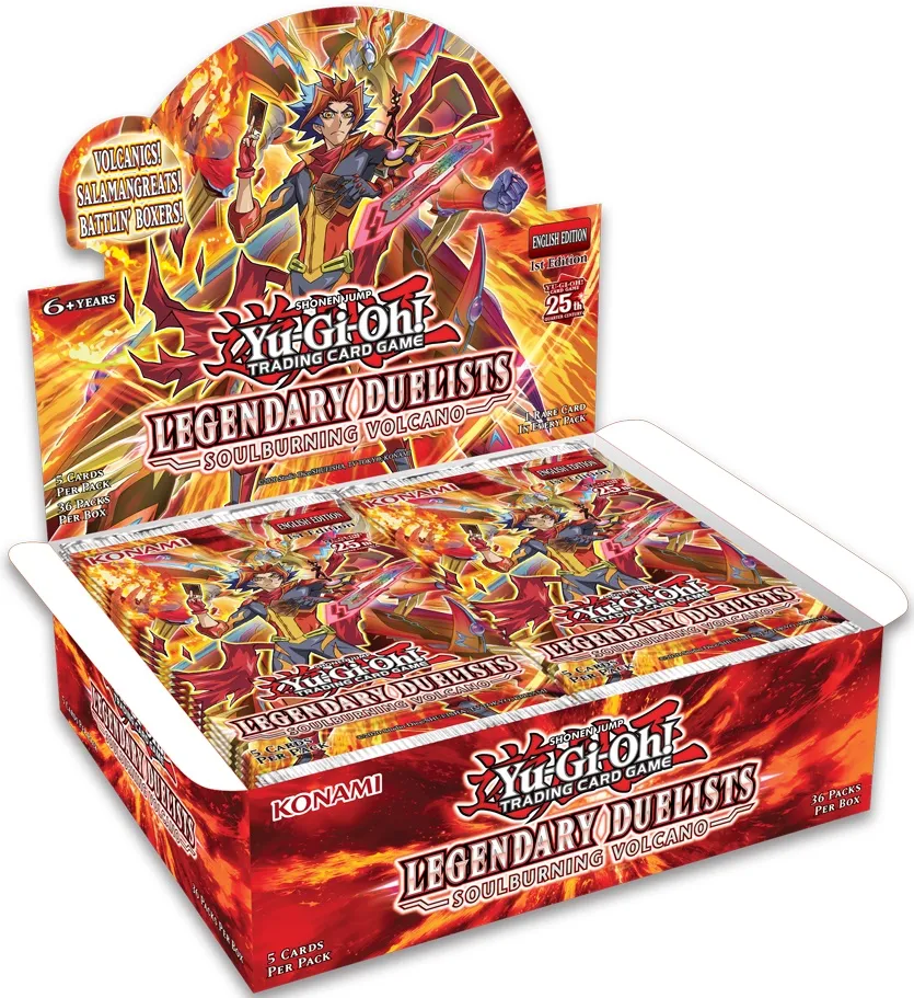 Surprise Find Reveal Mystery Find Series YGO Legendary Duelists Soulburning Volcano Booster Box (36 Packs)